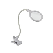 Lampe de bureau LED avec col de cygne et pince de fixation - 5 dioptries - 6 W