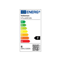 Lampe de bureau LED avec col de cygne et pince de fixation - 5 dioptries - 6 W