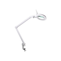 Lampe de bureau LED avec loupe intégrée - 5 dioptries - Intensité réglable - Blanc chaud et froid