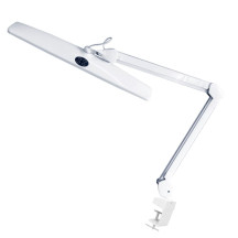 Lampe de bureau LED avec loupe - 21 W - intensité réglable - blanche