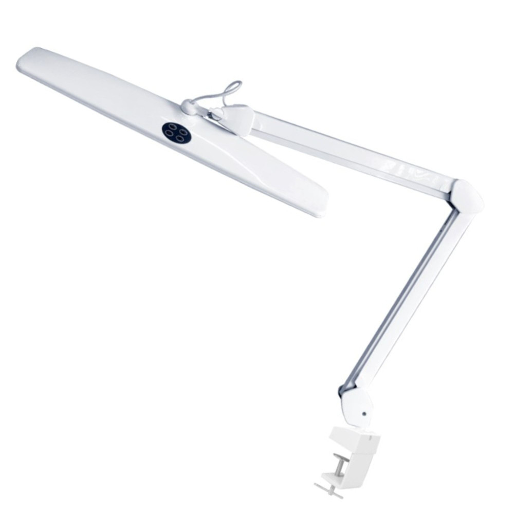 Lampe de bureau LED avec loupe - 21 W - intensité réglable - blanche