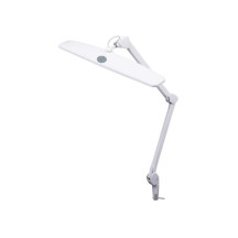 Lampe de bureau LED avec loupe - 21 W - intensité réglable - blanche