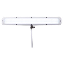 Lampe de bureau LED avec loupe - 21 W - intensité réglable - blanche