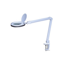 Lampe de bureau LED avec loupe intégrée - 8 dioptries - 8 W