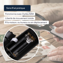 Loupe avec LED - 1,75x 12,25x