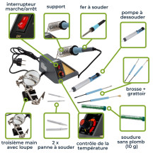 Kit station de soudage avec température réglable - 40-48 W - 150-480 °c