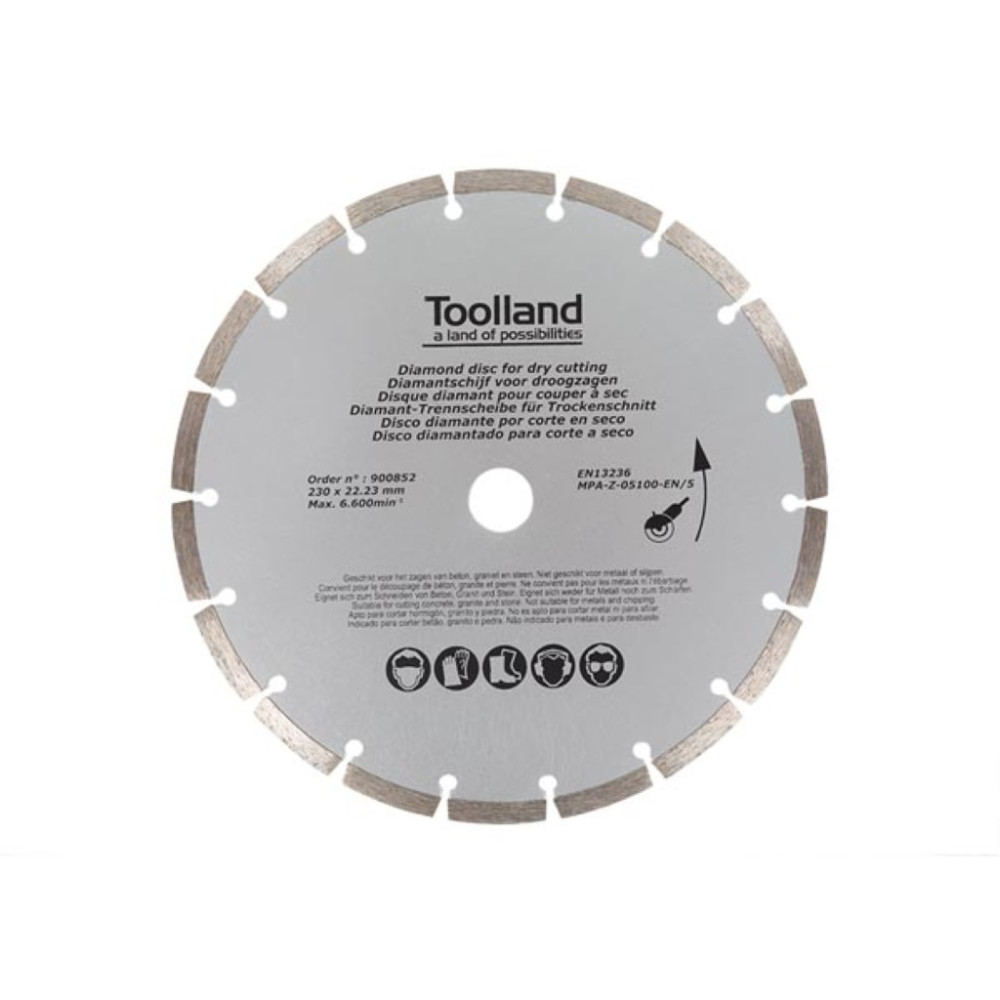 DISQUE DE DIAMANT - 230 mm - SEGMENTÉ