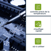 Station de soudage céramique avec LCD - 48 W - 150-450 °c