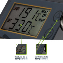 Station de soudage céramique avec LCD - 48 W - 150-450 °c