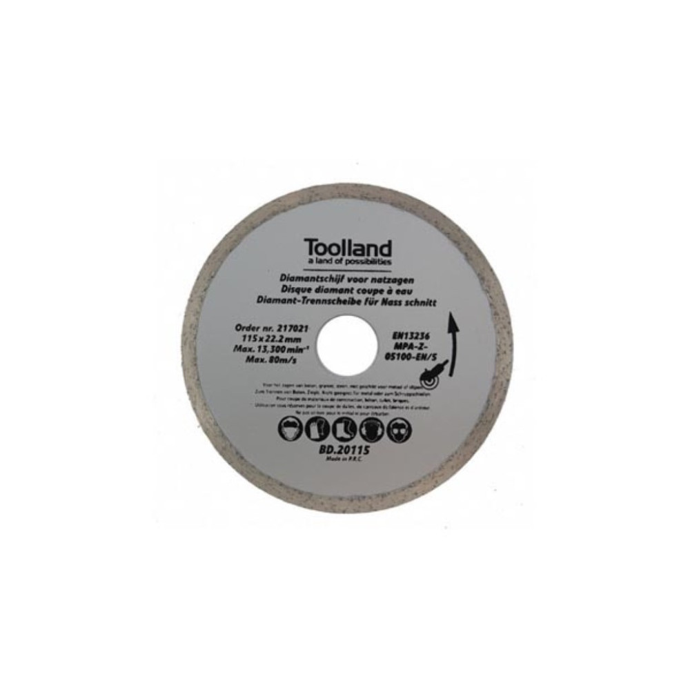 DISQUE DE DIAMANT - 180 mm x 25.4 mm