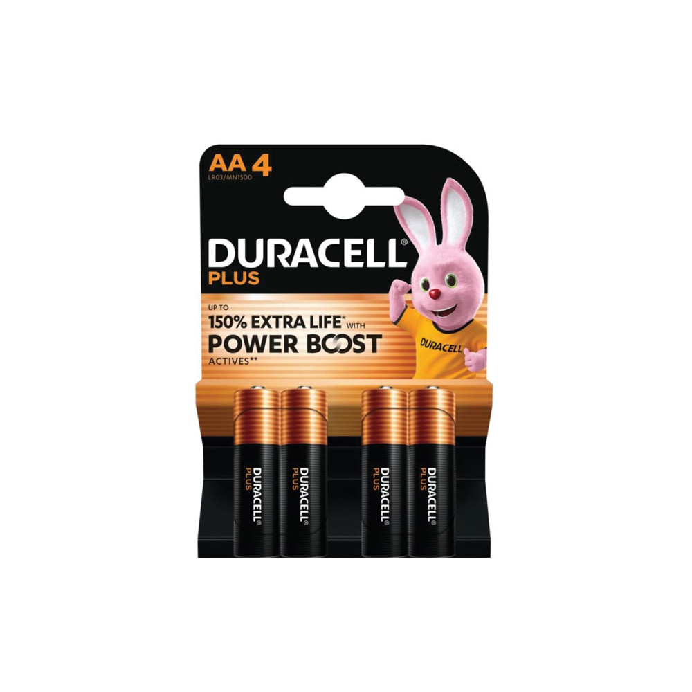 Duracell - Pile Alcaline Boost 1.5 V AA MN1500 - 4 pcs