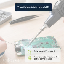 Fer à souder rechargeable haute puissance avec tête pivotante 16 W