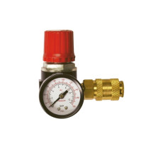 Régulateur de Pression avec Manomètre et Vanne d'Air - 1/4" M