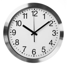 Horloge murale en aluminium - ø 30 cm