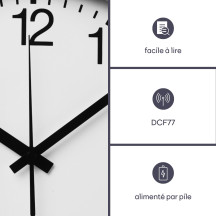 Horloge murale en aluminium - ø 30 cm