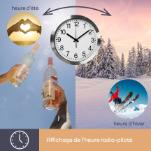 Horloge murale en aluminium - ø 30 cm