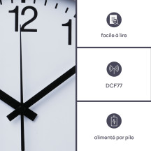 Horloge murale en aluminium - ø 50 cm