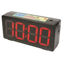 Horloge avec chronomètre/compte à rebours & minuterie d'intervalle - 32,7 x 15,6 x 9,3 cm