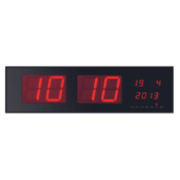 Horloge murale à affichage LED - 83 x 23 x 4 cm