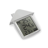 THERMOMÈTRE DE FENÊTRE TRANSPARENT AVEC INDICATIONS MIN/MAX