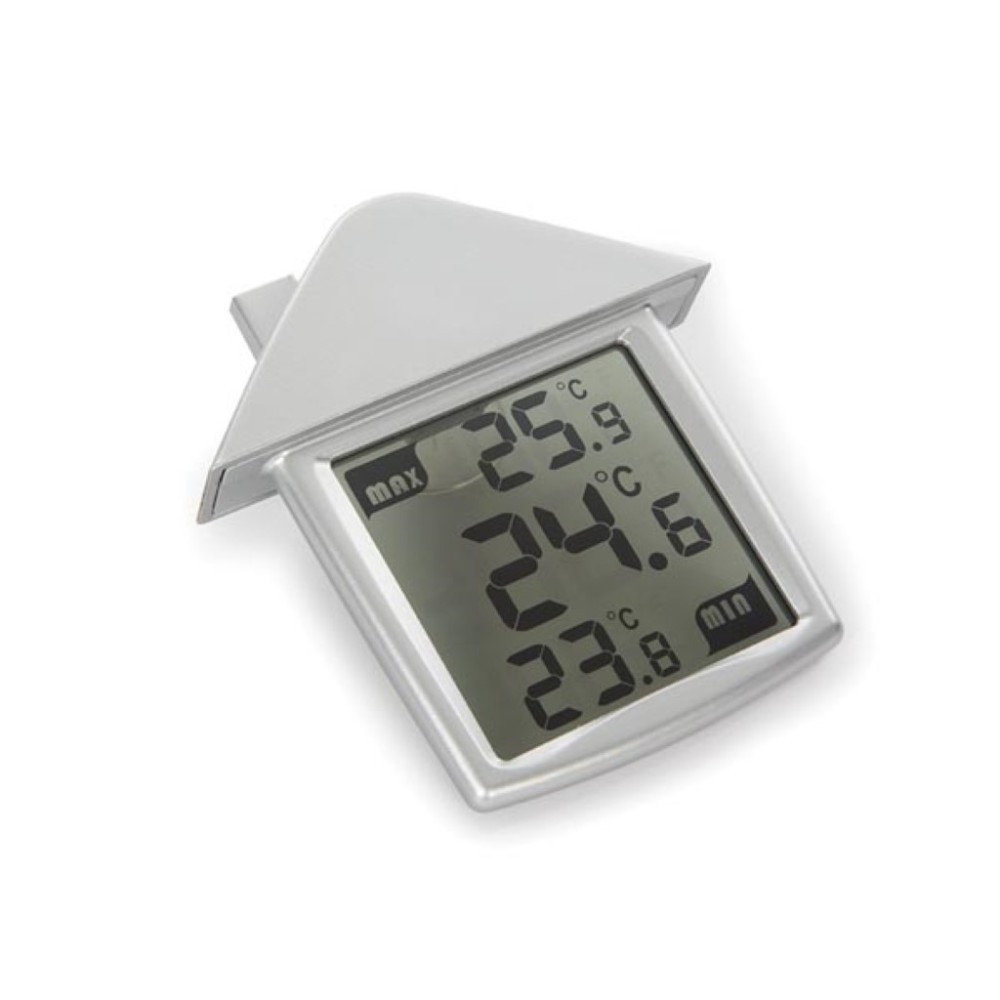 THERMOMÈTRE DE FENÊTRE TRANSPARENT AVEC INDICATIONS MIN/MAX