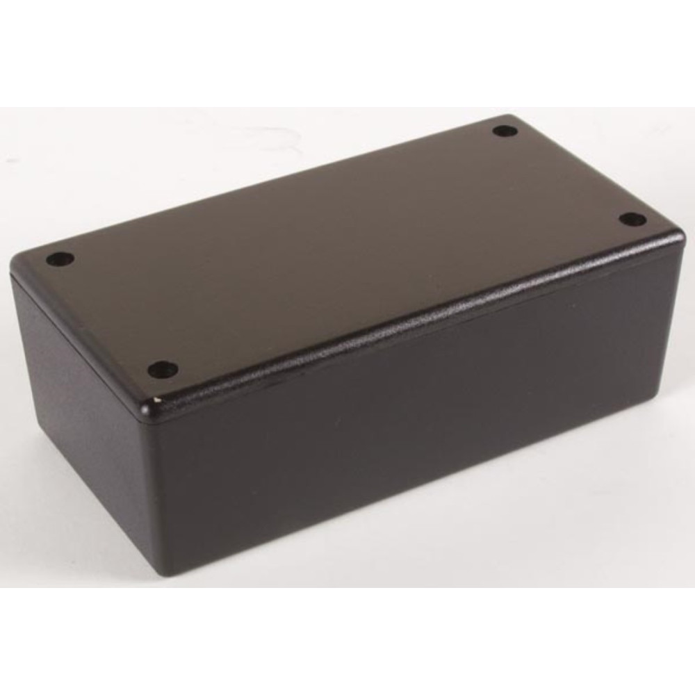COFFRET PLASTIQUE - NOIR 130 x 70 x 45mm