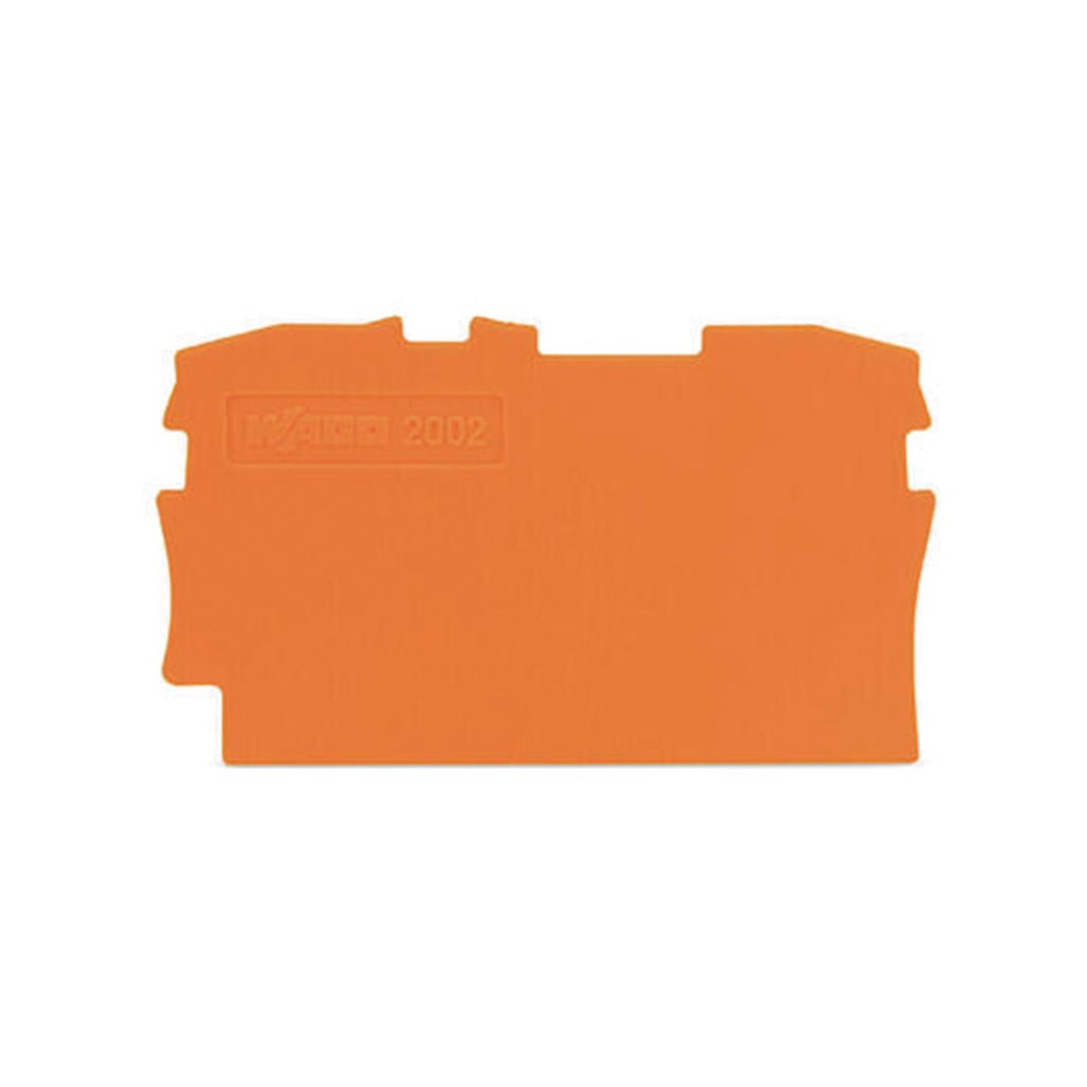 Plaque d'extrémité et intermédiaire de 0,8 mm d'épaisseur, orange