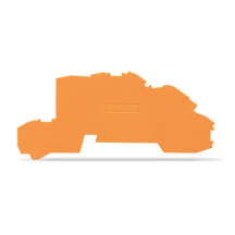 Plaque d'extrémité et intermédiaire de 0,8 mm d'épaisseur, orange