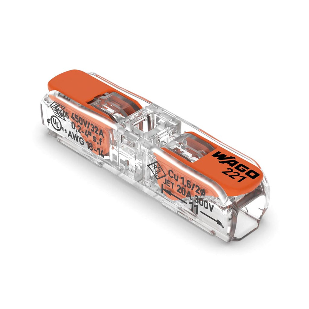 Connecteur d'épissure en ligne avec leviers 0,2 - 4 mm² - pour tous types de conducteurs
