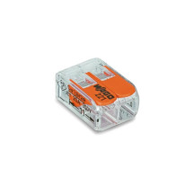 MINI BORNE DE CONNEXION À LEVIER 2 x 0.2 - 4 mm² POUR TOUT TYPE DE CÂBLE