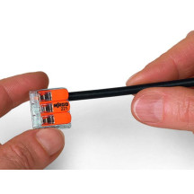 MINI BORNE DE CONNEXION À LEVIER 2 x 0.2 - 4 mm² POUR TOUT TYPE DE CÂBLE