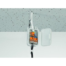 MINI BORNE DE CONNEXION À LEVIER 2 x 0.2 - 4 mm² POUR TOUT TYPE DE CÂBLE
