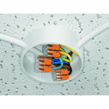 MINI BORNE DE CONNEXION À LEVIER 3 x 0.2 - 4 mm² POUR TOUT TYPE DE CÂBLE