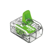 Connecteur d'épissure compact 2 x 0,2 - 4 mm² pour tous types de fils - vert