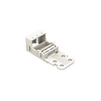 ADAPTATEUR DE FIXATION - POUR BORNES À 3 CONDUCTEURS - SÉRIE 221 - 4 mm² - POUR MONTAGE À VIS - BLANC