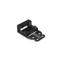 ADAPTATEUR DE FIXATION - POUR BORNES À 5 CONDUCTEURS - SÉRIE 221 - 4 mm² - POUR MONTAGE À VIS - NOIR