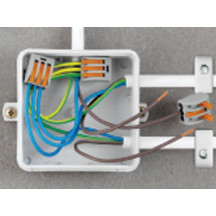 ADAPTATEUR DE FIXATION POUR CONNECTEURS DE 2 À 5 PÔLES, ORANGE