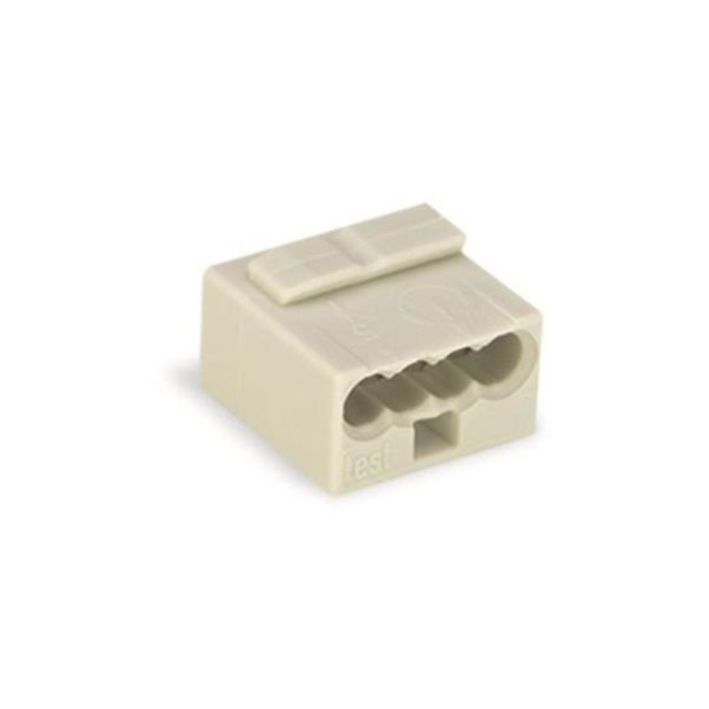 BORNE MICRO POUR BOÎTE DE DÉRIVATION 4 CONDUCTEURS, GRIS CLAIR
