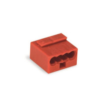BORNE MICRO POUR BOÎTE DE DÉRIVATION 4 CONDUCTEURS, ROUGE