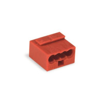 BORNE MICRO POUR BOÎTE DE DÉRIVATION 4 CONDUCTEURS, ROUGE
