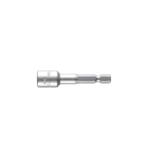 Wiha Douille pour clé à douille magnétique, Standard 55 mm Six pans mâle 1/4" (04634) 7,0