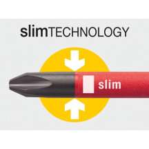 Wiha Tournevis SoftFinish electric slimFix Fente (35501) 4,5 mm x 125 mm