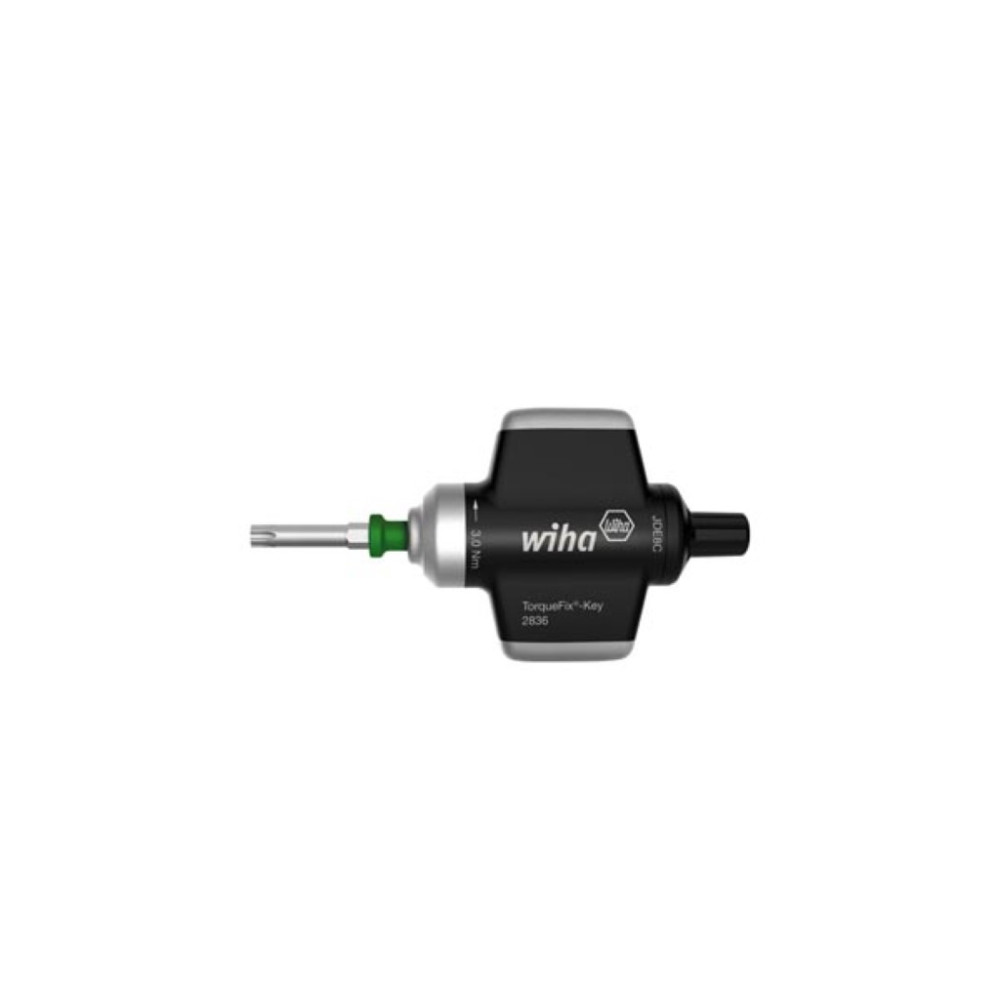 Wiha Tournevis dynamométrique avec manche clé TorqueFix Key à couple limité à réglage fixe (38620) 2,5 Nm, 4 mm
