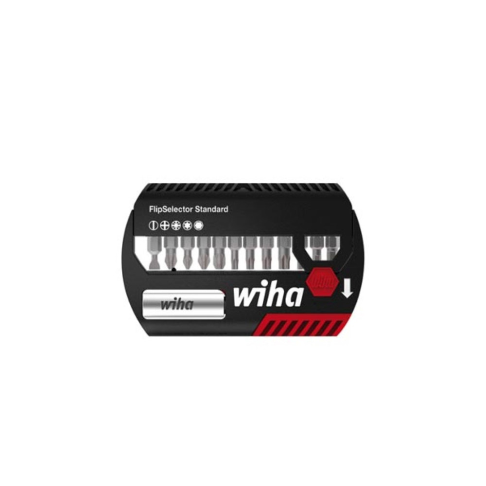 Wiha Coffret d'embouts FlipSelector Standard 25 mm Mélangé 13 pcs 1/4" (39078)