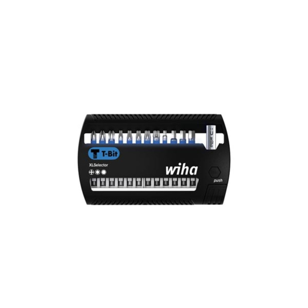 Wiha Jeu d'embouts XLSelector embout T de 50 mm Phillips, TORX, six pans, 13 pcs 1/4" (41831)