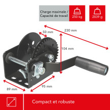 Treuil manuel - 250 kg