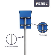 Support pour Boîte aux lettres - inox - 42 x 26 x 50,5 cm