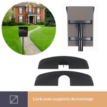Support pour Boîte aux lettres - noir