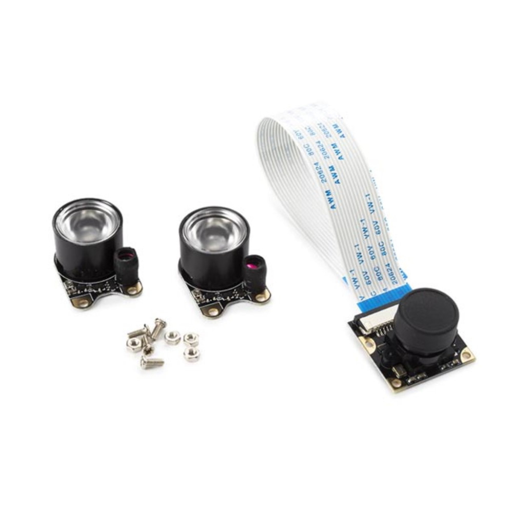 MODULE CAMÉRA AVEC 2 LED IR POUR RASPBERRY PI