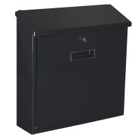 Boîte aux lettres - Monaco - noir - 36,8 x 36,5 x 10 cm